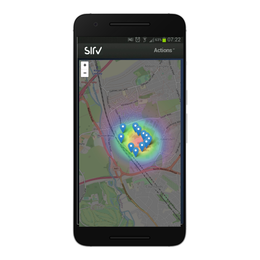 SIRV Geo Spatial Reporting Mobile app
