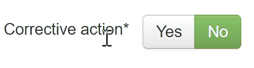Corrective - remedial actions button