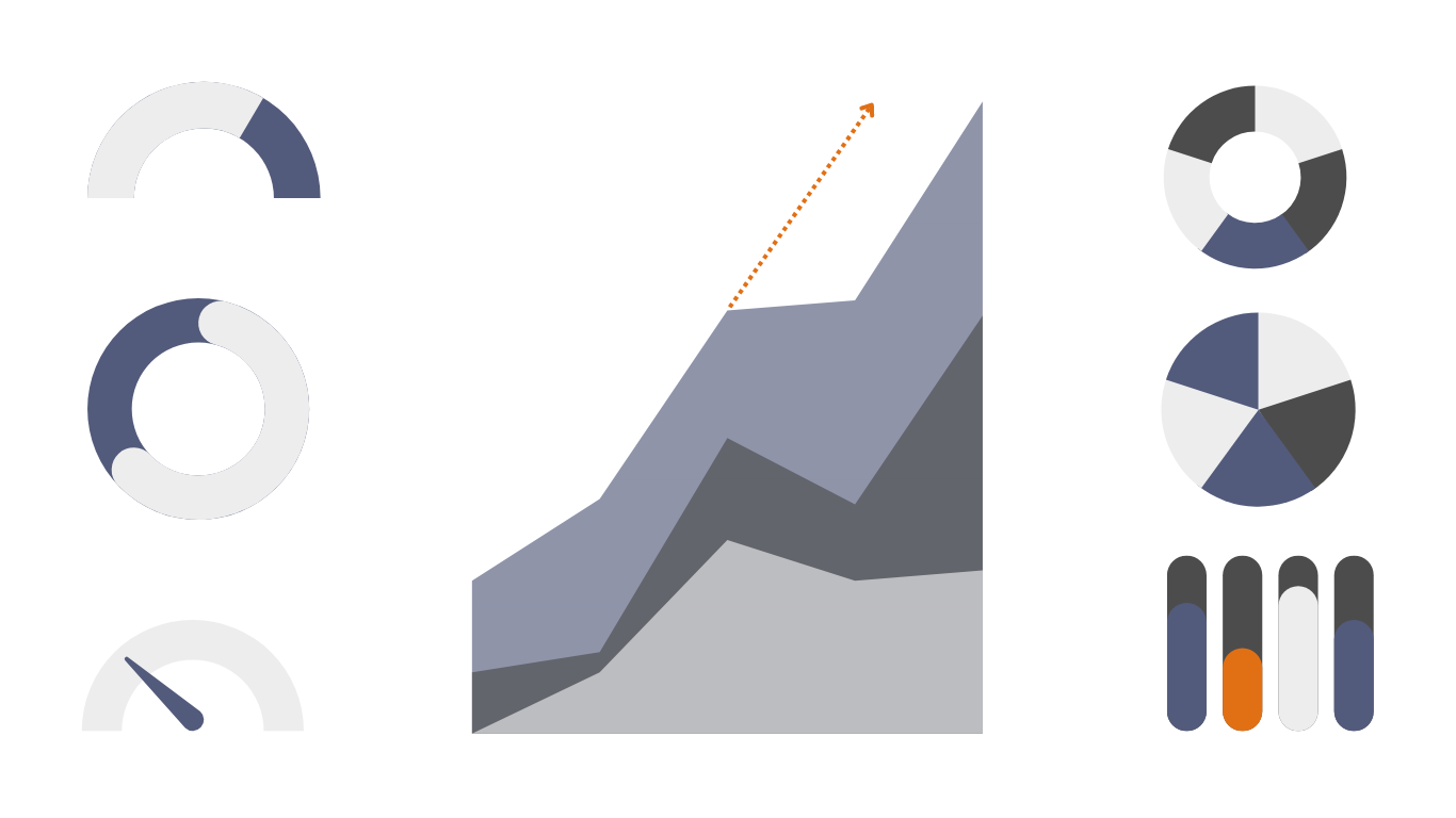Security team reports dashboard visualisations icon